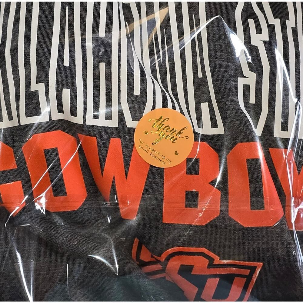Pullover OSU Hoodie Unisex XL Oklahoma State Cowboys Gray Orange NCAA Football - Picture 8 of 8